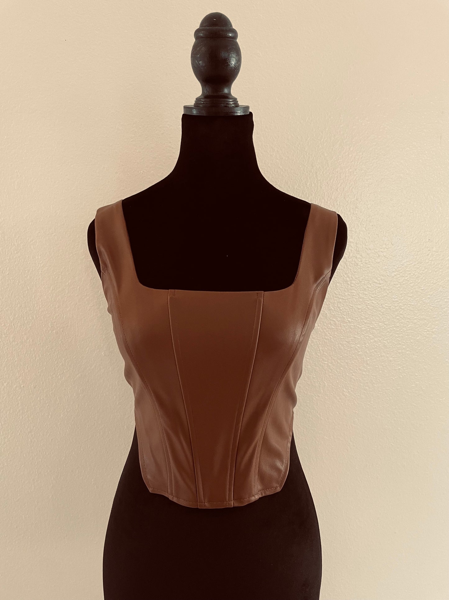 Stylish Leather Cowl Neck Camisole Tops in Assorted Colors