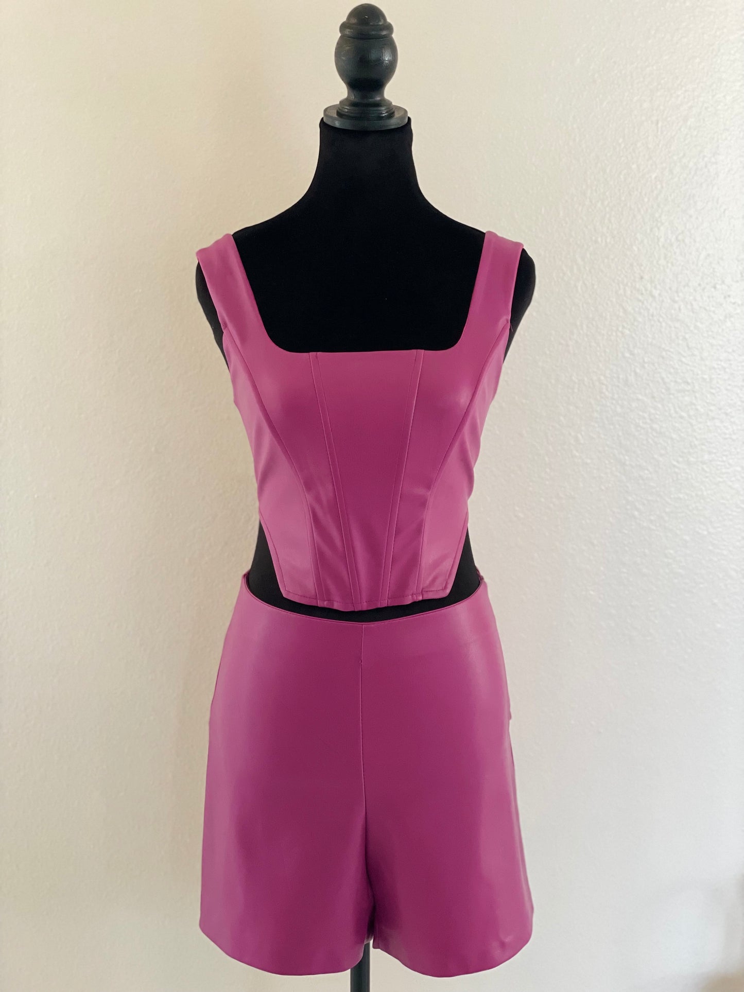 Stylish Leather Cowl Neck Camisole Tops in Assorted Colors